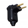 Plug Macho 2P 10A GIigante PLD10-2 Preto - Margirius