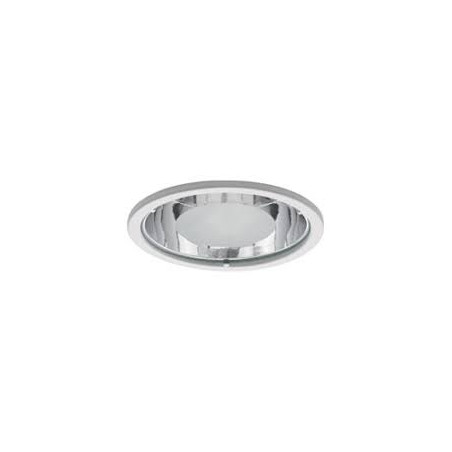 Luminária Embutir 1 Lâmpada E-27 1407/1 Branco/Cromado - Revoluz