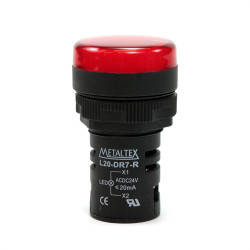 Sinaleiro LED 220V Vermelho 22MM - Metaltex ou Similar