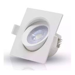 Spot Embutir LED Quadrado 3W 6500K ABS  - Starlux