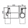 Spot Para Trilho Lisse 1 Lâmpada PAR20 IN55935-PT - Newline