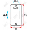 Tampa 2S Juntas PVC Para Condulete 3/4 Cinza Escuro - Inpol