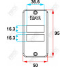 Tampa 2S Separada Para Condulete PVC 3/4 Branco - Inpol