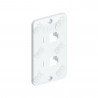 Tampa Tomada PVC Para Condulete 1 Branco 2 RJ45 - Inpol