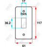 Tampa 1S Condulete PVC 1 Branco - Inpol