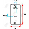 Tampa Tomada PVC Par Condulete 3/4 Branco 1RJ-45 - Inpol