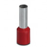 Terminal Isolado Tubular 95mm Vermelho