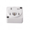 Tomada Telefone Com Adaptador RJ11 Branco