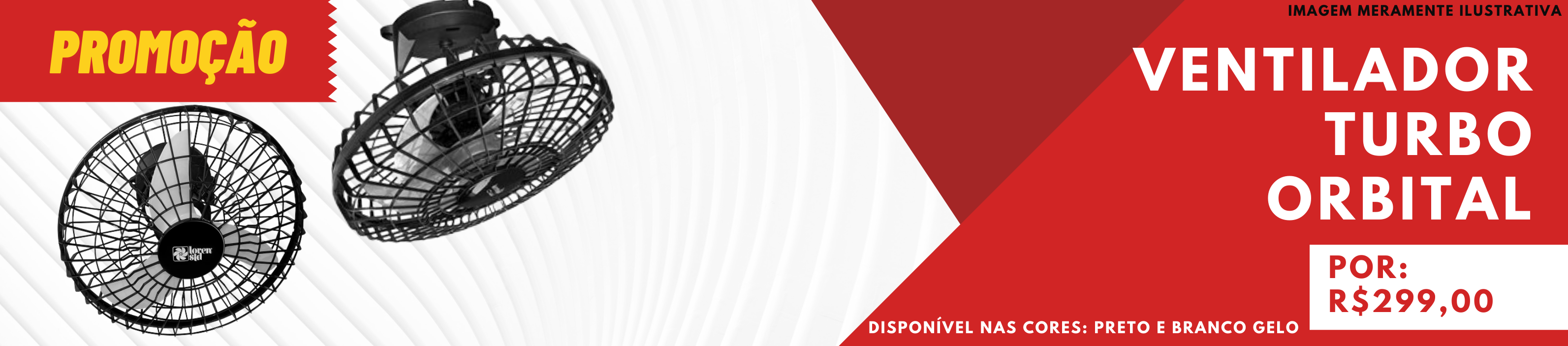 Ventilador em promoção 